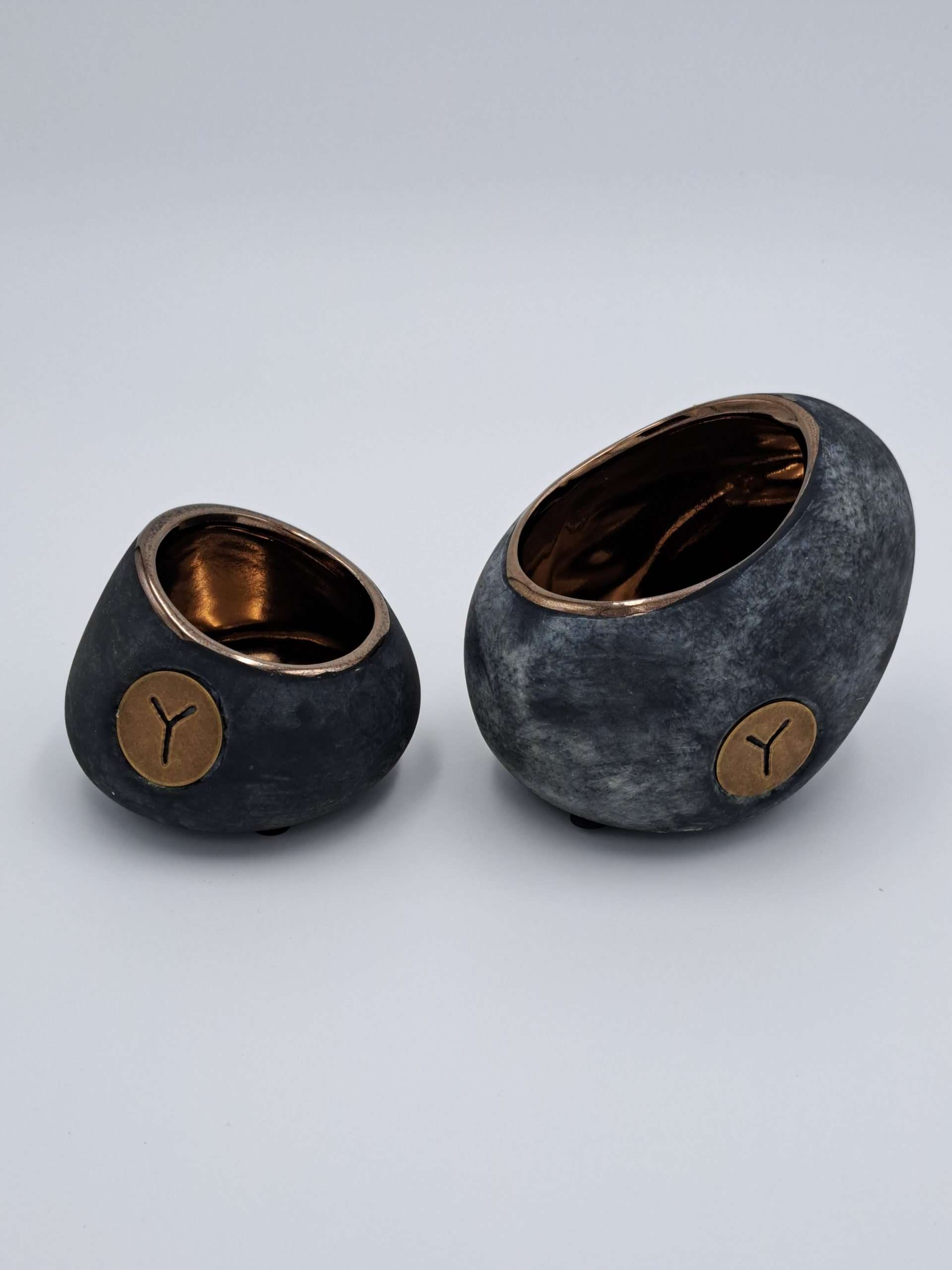 Brynxz graystone golden glow candle cups S